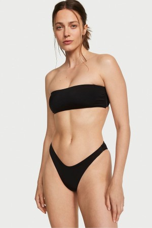 Victoria's Secret Bandeau Swim Bikini Top Svarta | 6285FDTHR