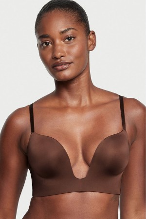 Victoria's Secret Bare Smooth Plunge Low Back Bra Bruna | 4932BDPUZ