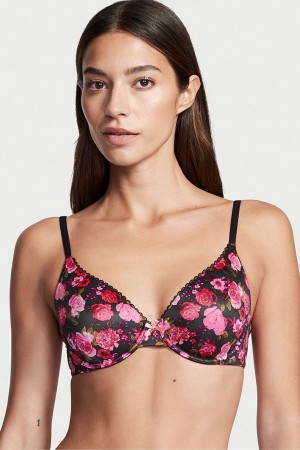 Victoria's Secret Body by Victoria Smooth Full Cup Push Up Bra Svarta Rosa | 4037EOAVR