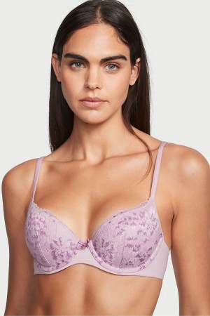 Victoria's Secret Body by Victoria Spets Lightly Fodrade Demi Bra Blå | 4058AMEXC