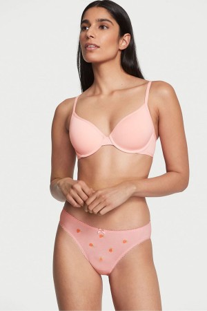 Victoria's Secret Bomull Bikini Knickers Rosa | 9564RJWKQ