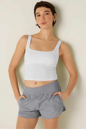 Victoria's Secret Bomull Contour Crop Top Tank Top Rosa | 3506UWESH