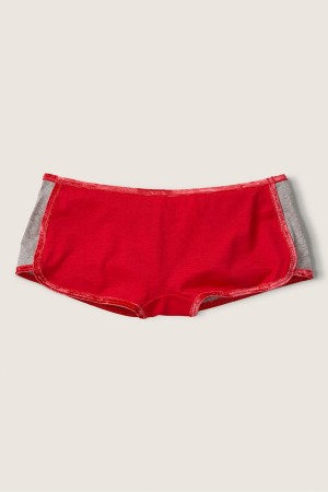 Victoria's Secret Bomull Korta Knicker Dahlia Script Logo | 6390KSNFH