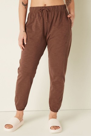 Victoria's Secret Bomull Slub Pants Korall Orange | 0971UOCSZ