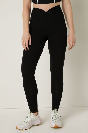 Victoria's Secret Bomull Twist Midja Full Length Leggings Blå | 3426OIZEL