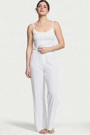 Victoria's Secret Cami Long Pyjamas Marinblå Blå | 0936FBOJI