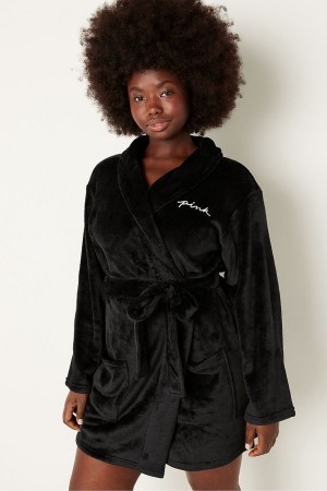 Victoria's Secret Cosy Dressing Gown Svarta | 1246EZGVK