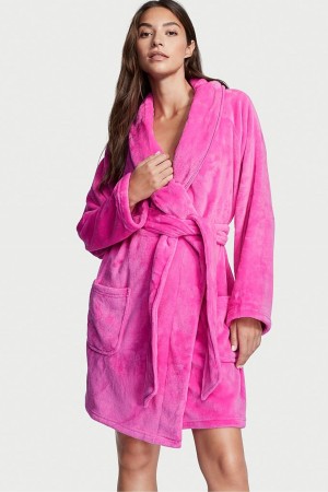 Victoria's Secret Cosy Korta Dressing Gown Svarta | 7091NHPVR