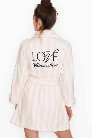 Victoria's Secret Cosy Korta Robe Svarta | 1285VAKBR