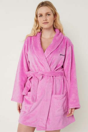 Victoria's Secret Cosy Long Sleeve Dressing Gown Rosa | 7093PQIEK