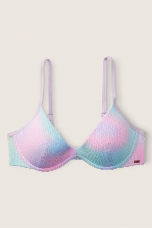 Victoria's Secret Crinkle Bikini Top Rosa | 2840PYDWU