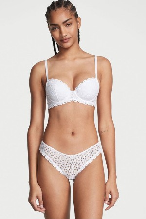 Victoria's Secret Dream Angels Broderie Knickers Marinblå Blå | 2796HUQCB