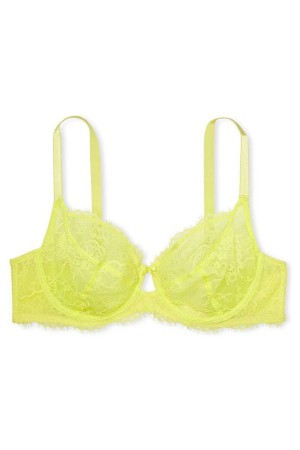 Victoria's Secret Dream Angels Spets Full Cup Unlined Bra Gula | 7364OCKSU