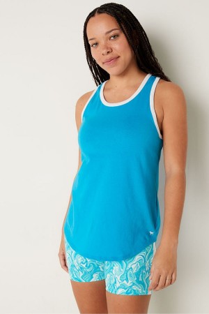 Victoria's Secret Everyday Ringer Tank Blå | 6894ZNSHD