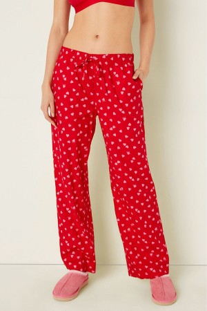 Victoria's Secret Flannel Pyjama Bottoms Rosa | 9347XFUGO