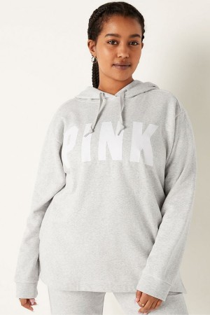 Victoria's Secret Fleece Campus Hoodie Grå | 5394QSYPZ