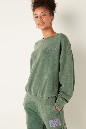 Victoria's Secret Fleece Long Sleeve Sweatshirt Svarta | 1029PXYLT