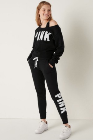 Victoria's Secret Fleece Lounge Jogger Svarta | 0931XYEWT