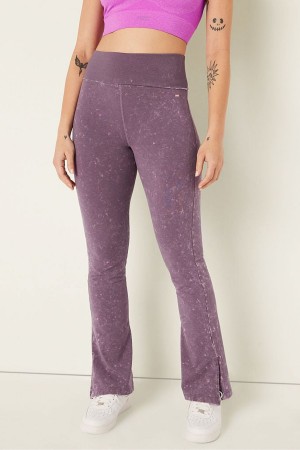 Victoria's Secret Foldover Flare Legging Lila | 5240XPQKM