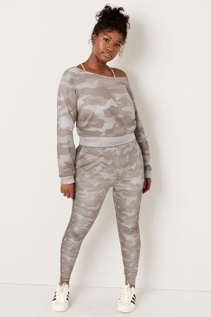 Victoria's Secret High Midja Mager Jogger Peppercorn | 0395EVKIZ