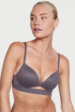 Victoria's Secret Incredible Smooth Non Wired Push Up Bra Grå | 4098HNJPT