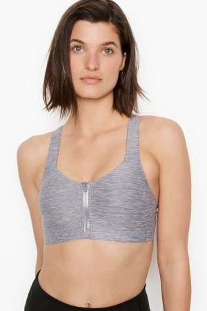 Victoria's Secret Knockout High Impact Racerback Zip Up Sports Bra Aprikos Orange | 6013DVINR