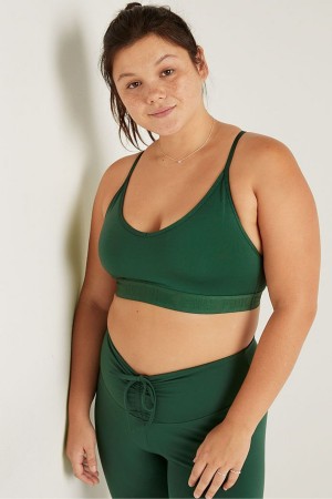 Victoria's Secret Lightly Fodrade Low Impact Sports Bra Gröna | 0258PKZAT