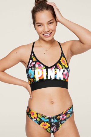 Victoria's Secret Lightly Fodrade Low Impact Sports Bra Neon Bubble Empower Each Other | 5690HSXGP