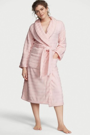 Victoria's Secret Long Cosy Robe Rosa | 5672XVNDF