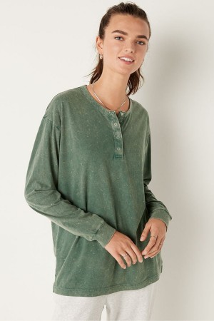 Victoria's Secret Long Sleeve T-Shirt Svarta | 4270SBOMF