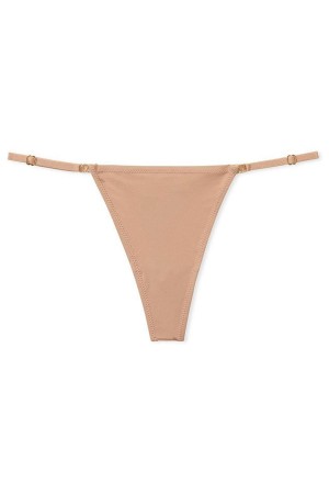 Victoria's Secret Love Cloud Adjustable String String Knickers Beige | 3509GKUDR