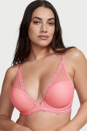 Victoria's Secret Love Cloud Love Cloud Lightly Fodrade Plunge Bra Blå | 7891AGJSK