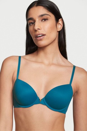 Victoria's Secret Love Cloud Smooth Lightly Fodrade Demi Bra Blå | 8419LUAFD