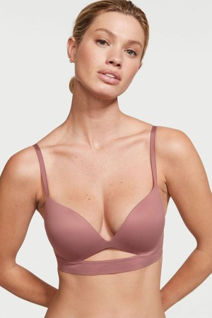 Victoria's Secret Love Cloud Smooth Non Wired Push Up Bra Toasted Sugar Nude | 9708NSPGV