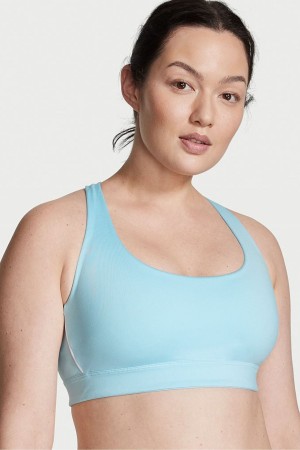 Victoria's Secret Lätta Smooth Snörade Back Non Wired Minimum Impact Sports Bra Svarta | 7402PFRZL