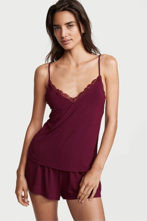 Victoria's Secret Modal Cami Set Svarta | 7948ROQSP