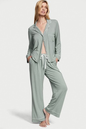 Victoria's Secret Modal Long Pyjamas Grå | 3209TYBOH