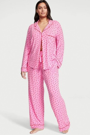 Victoria's Secret Modal Long Pyjamas Rosa | 2437HBQCJ