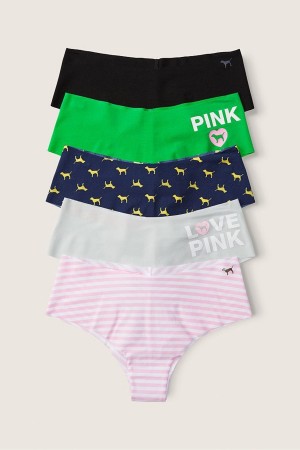 Victoria's Secret No-Show No Show Cheeky Knickers 5 Pack Rosa | 2619VOMJR