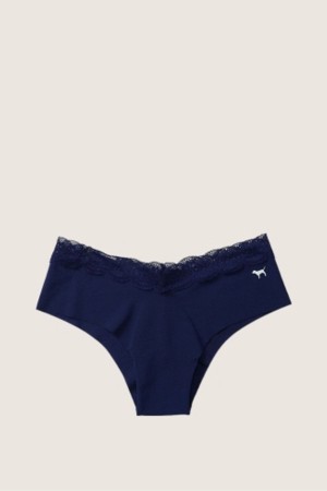 Victoria's Secret No-Show No Show Cheeky Knickers Blå | 8016GESLF