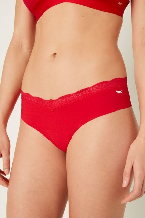 Victoria's Secret No-Show No Show Cheeky Knickers Röda | 6741AFTCX