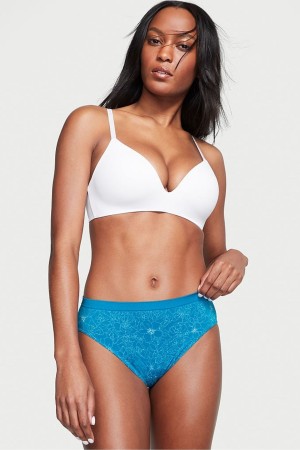 Victoria's Secret No Show Seamless Bikini Knickers Blå | 0246KCVXZ