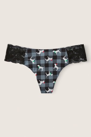 Victoria's Secret No Show String Knicker Grå | 5873UBRPX