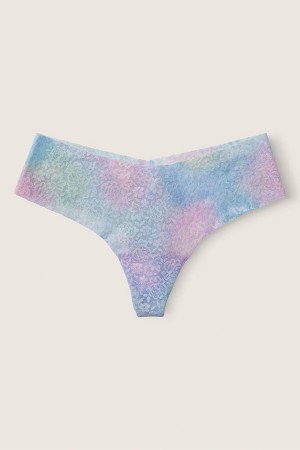 Victoria's Secret No Show String Spets Knickers Blå | 5621SBFCJ