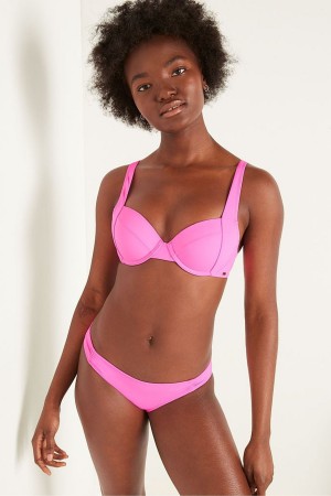 Victoria's Secret Push Up Bikini Top Rosa | 8937VGWKE