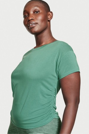 Victoria's Secret Ruched Modal T-Shirt Gröna | 7863MUGCJ