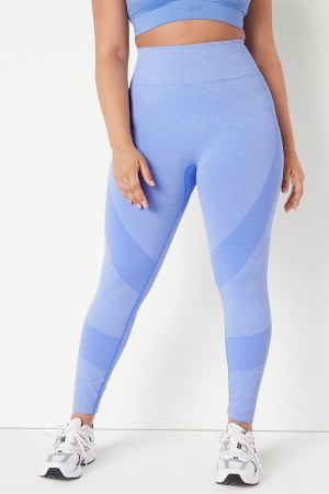 Victoria's Secret Seamless High Midja Full Length Workout Tights Blå | 7463WDTHF