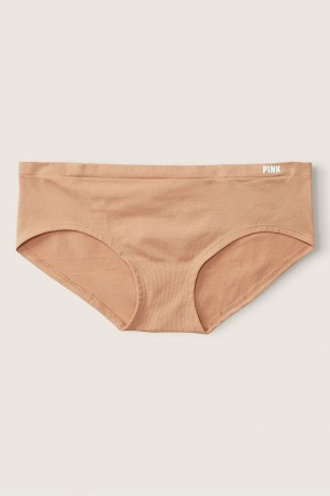 Victoria's Secret Seamless Hipster Knickers Mocha Latte Nude | 0196BFUGO