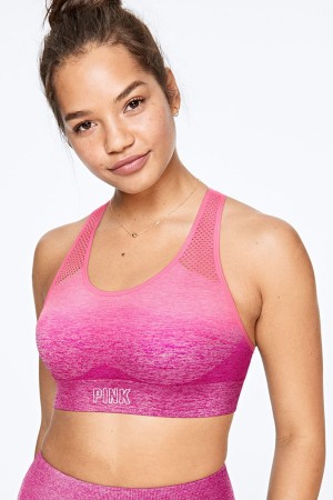 Victoria's Secret Seamless Lightly Fodrade Sports Bra Beach Orchid Wave Tie Dye | 8045XKNDO