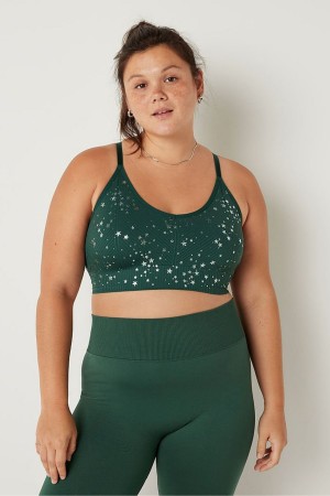 Victoria's Secret Seamless Seamless Lightly Fodrade Low Impact Sports Bra Ljusblå | 1905SCYFL